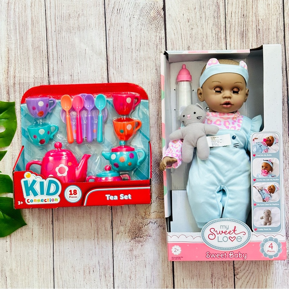 My Sweet Love AA Baby Dolls and Tea Set New